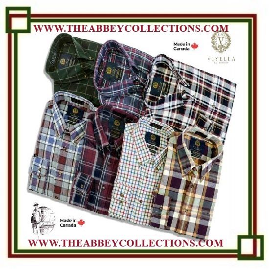 Viyella Long Sleeve Button Down Sport Shirts Collection