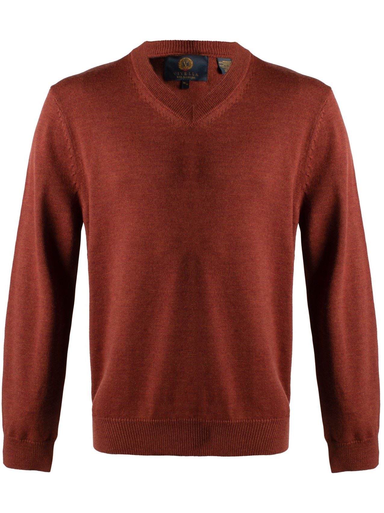 Viyella Upgrade Your Style with Mens V-Neck Extra Fine Merino Sweaters - Available in 5 Trendy Colors