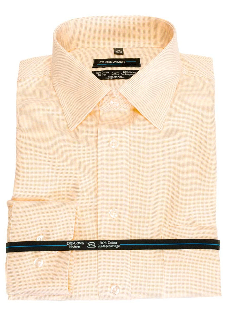 Leo Chevalier Design-L Shop Versatile and Performance in our 100% Cotton Non-Iron Pin Dot business shirts in 6 Colors