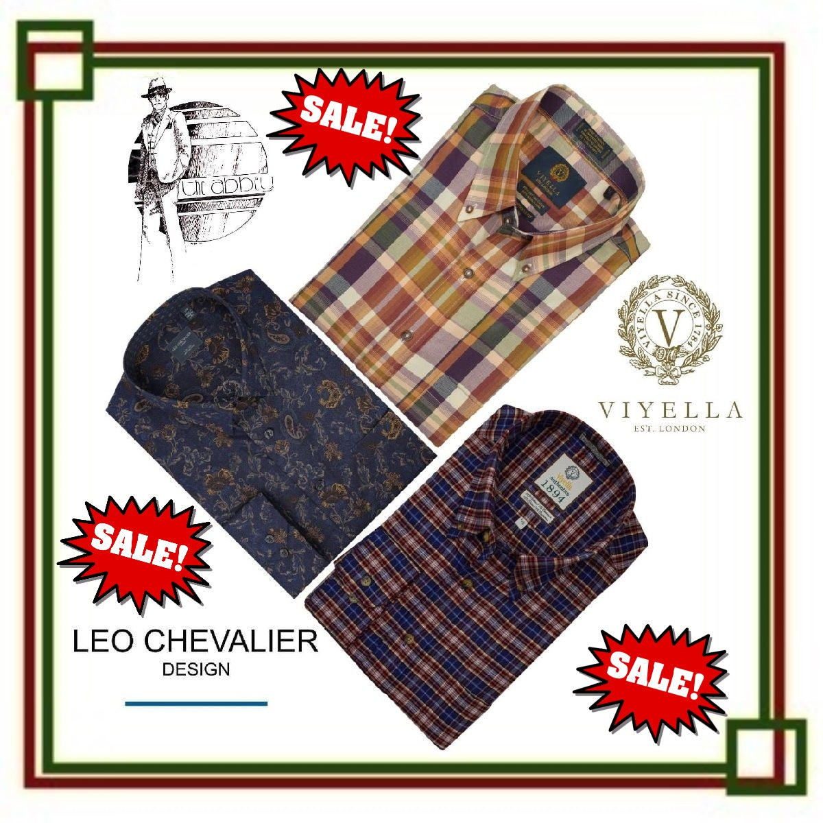 Sport Shirts, Viyella, Leo Chevalier Design, Viyella London, Sotto Sopra