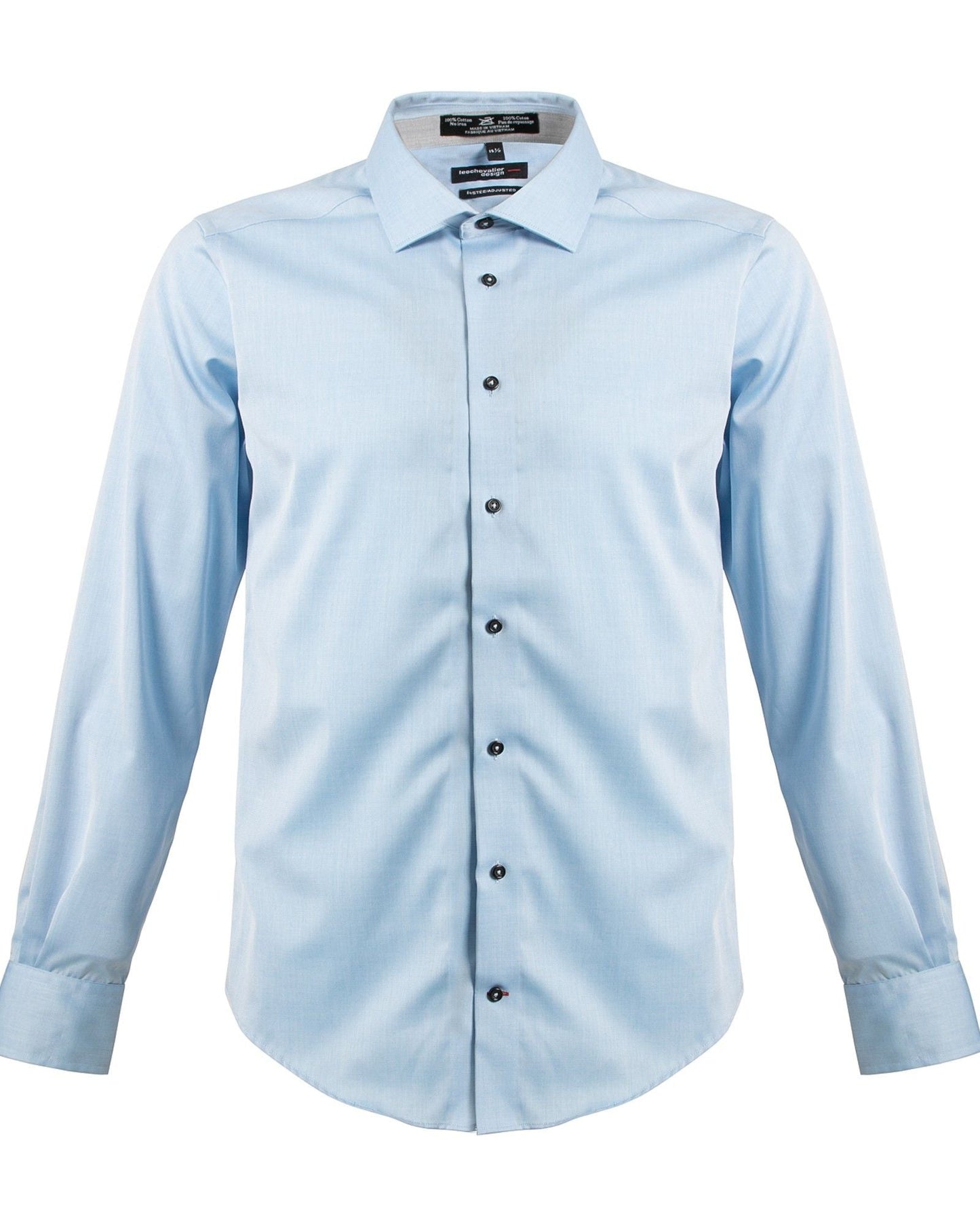 Leo Chevalier Design Upgrade Your Style in our Slim Fit 100% Cotton Non-Iron Dress Shirts Available in 10 Colors