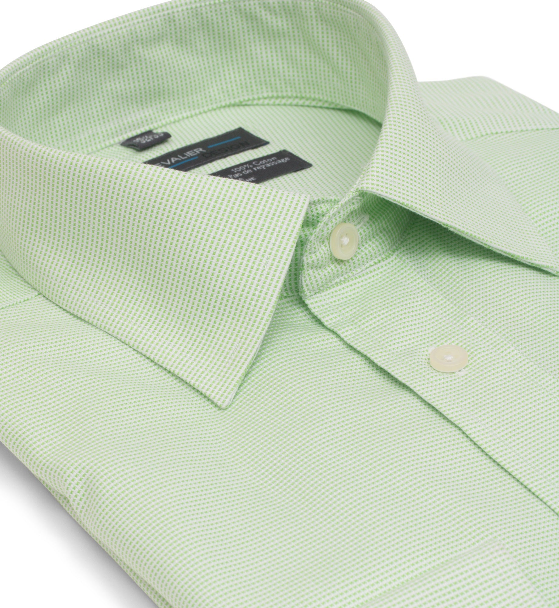 Leo Chevalier Design-L Shop Versatile and Performance in our 100% Cotton Non-Iron Pin Dot business shirts in 6 Colors