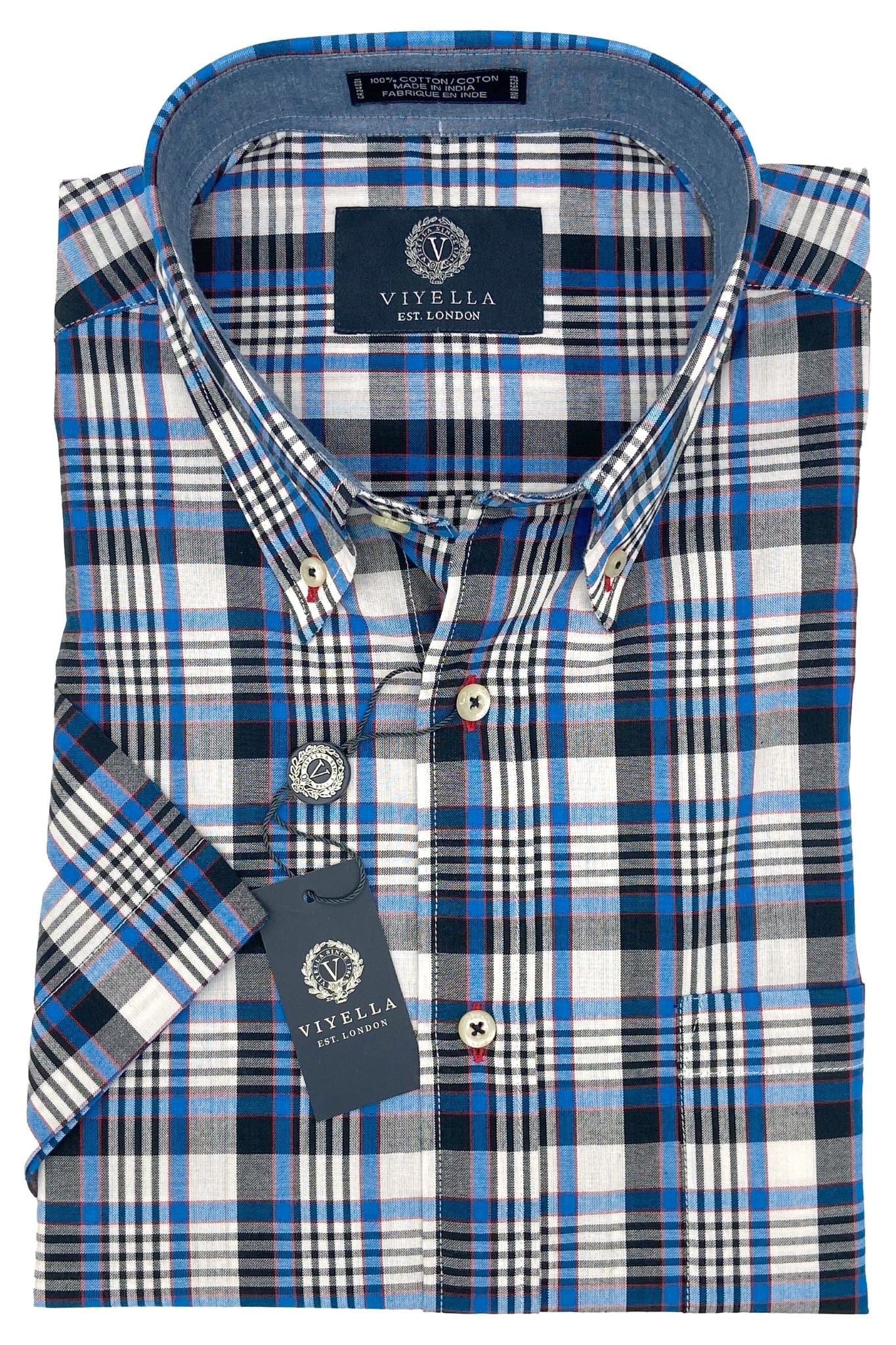 Viyella Blue Sea Plaid Madras Shirts: Ride the Wave of Style