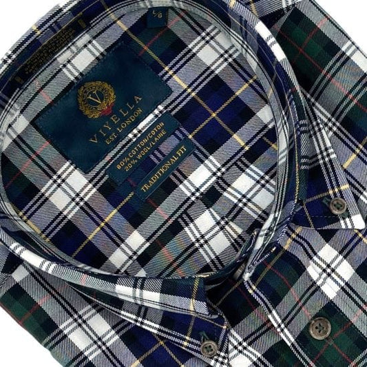 Viyella Brunswick Green Plaid Shirts | Made in Canada | Button-Down Long Sleeve | Shop Now