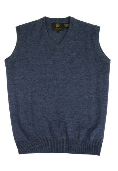 Viyella Elevate Your Style with our Extra Fine Merino Wool V-Neck Pull Over Sweater Vest - Available in 11 Vibrant Colors