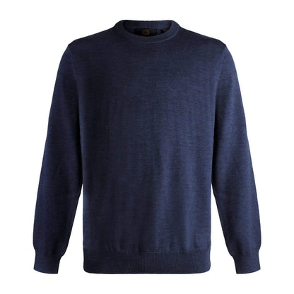 Viyella Elevate Your Wardrobe with Mens Crewneck Extra Fine Merino Wool Sweaters - Available in 7 Fashionable Colors