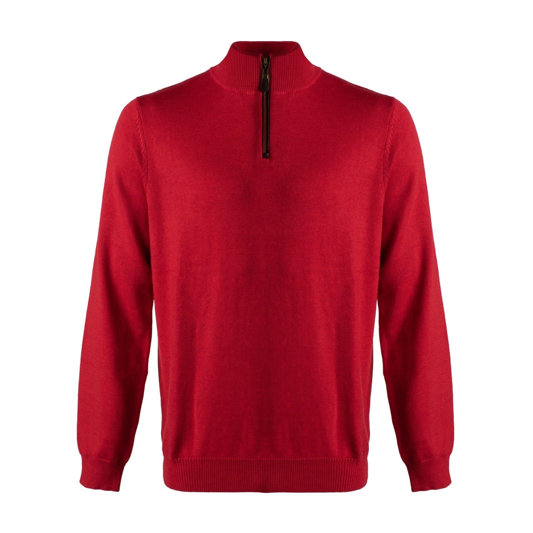 Viyella Elevate Your Wardrobe with the Versatile Quarter Zip Mockneck Sweaters in Extra Fine Merino Wool - Available in 10 Vibrant Colors