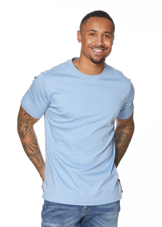 Viyella Light Blue Short Sleeve T Shirt