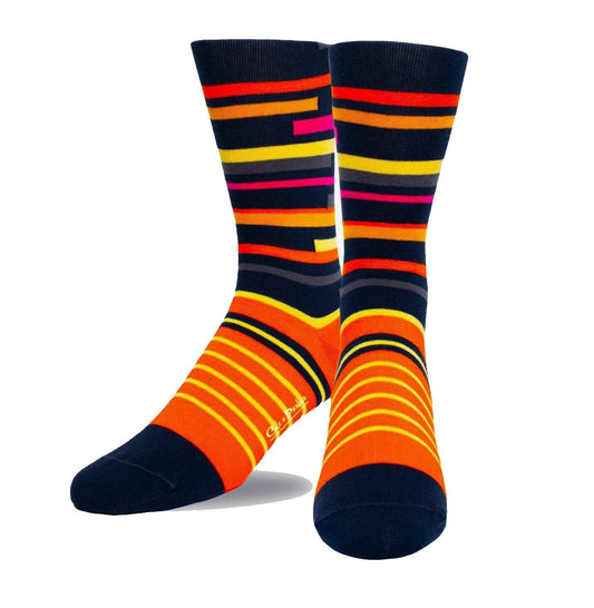 Cole & Parker Men's Crew Orange Crush Socks by Cole and Parker