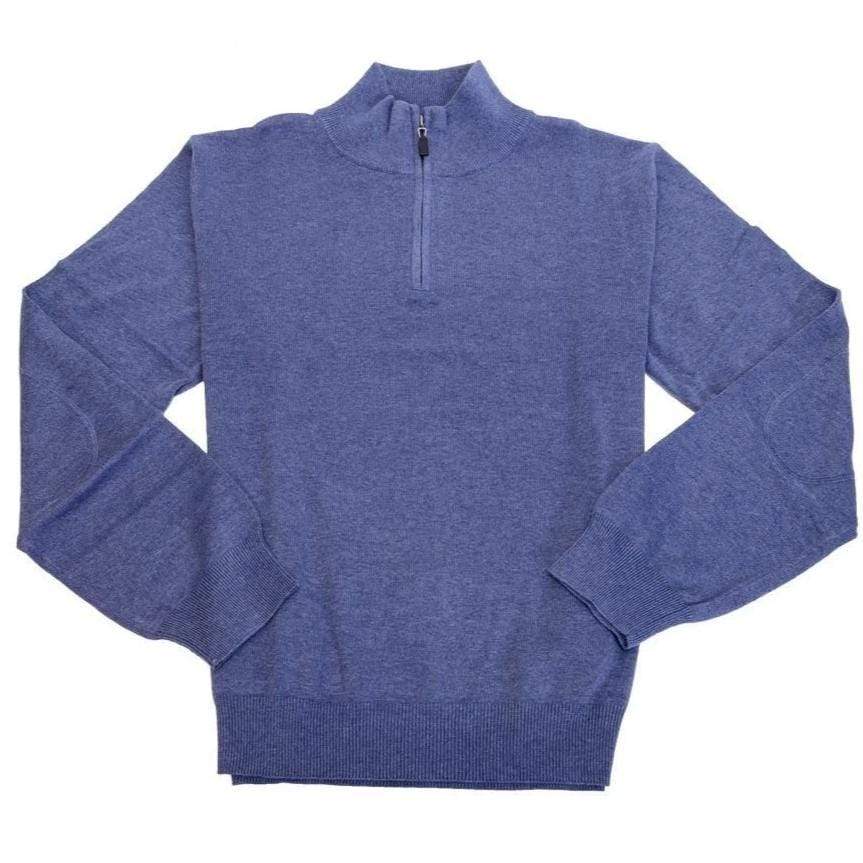 Viyella Mens Light Weight Quarter Zip Sweaters in Cotton Silk Nylon Available in 11-Color