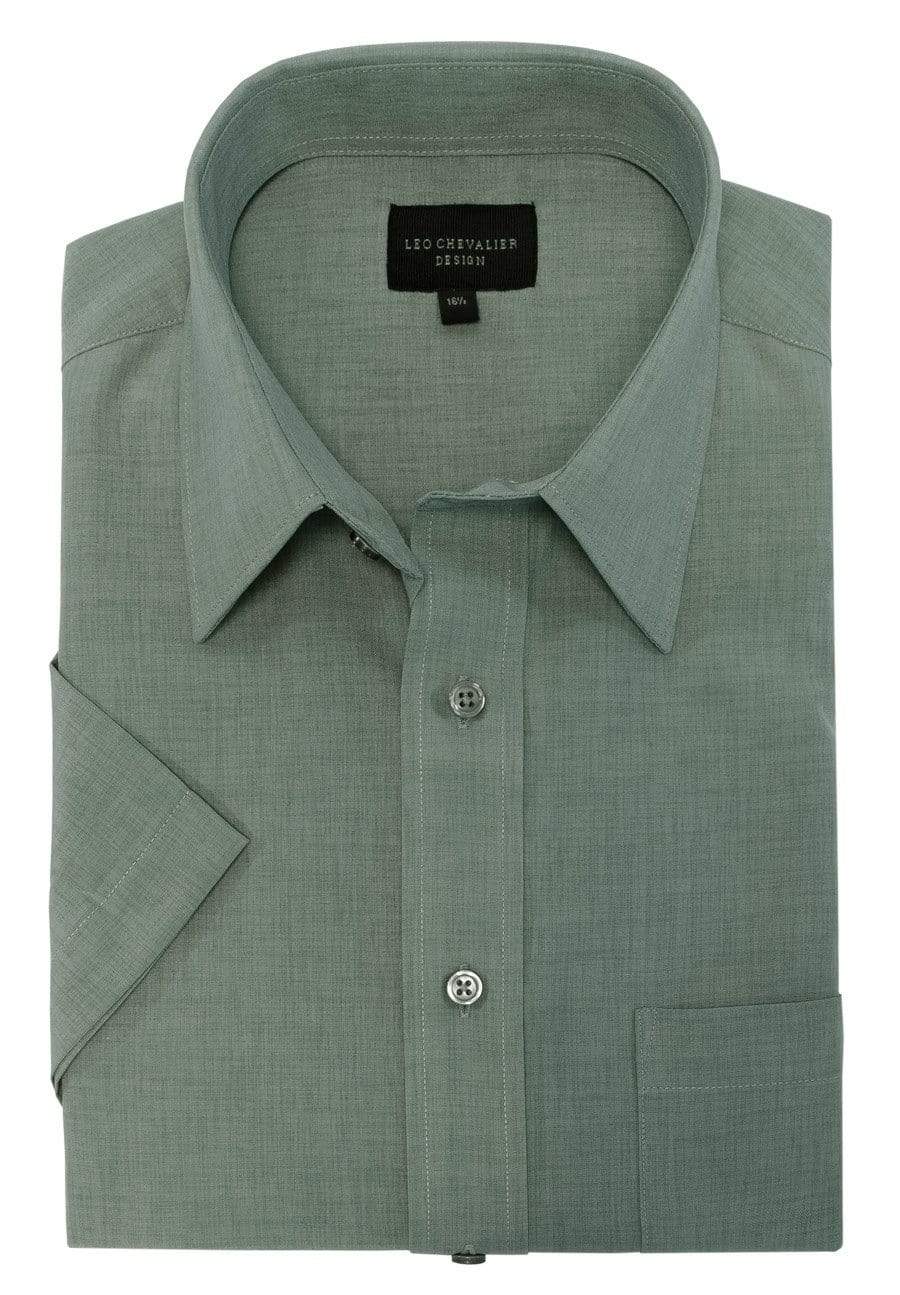 Leo Chevalier Design Mens Leo Chevalier Micro Poly Short Sleeve Shirts Available in 8-Colors