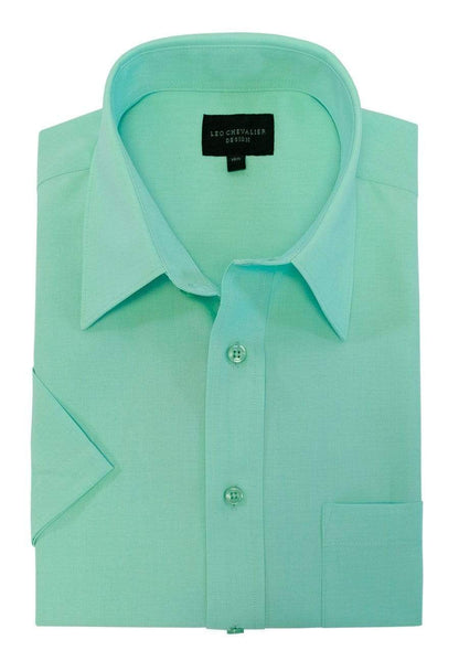 Leo Chevalier Design Mens Leo Chevalier Micro Poly Short Sleeve Shirts Available in 8-Colors