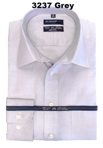 Leo Chevalier Design Mens Tall Contemporary Fit 100% Cotton Non Iron Dress Shirt Available In 6 Colors