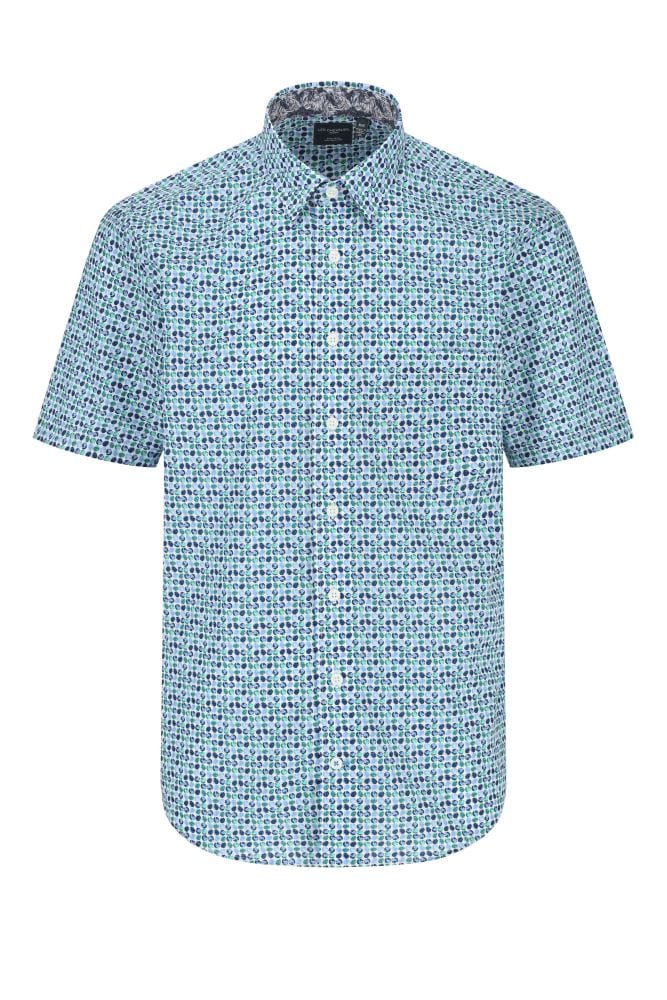 Leo Chevalier Design Mint Short Sleeve Shirt - Button-Down Men's Short Sleeve Shirts