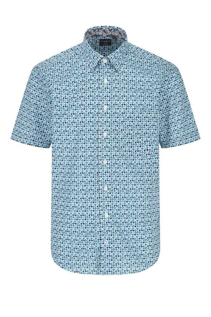 Leo Chevalier Design Mint Short Sleeve Shirt - Button-Down Men's Short Sleeve Shirts