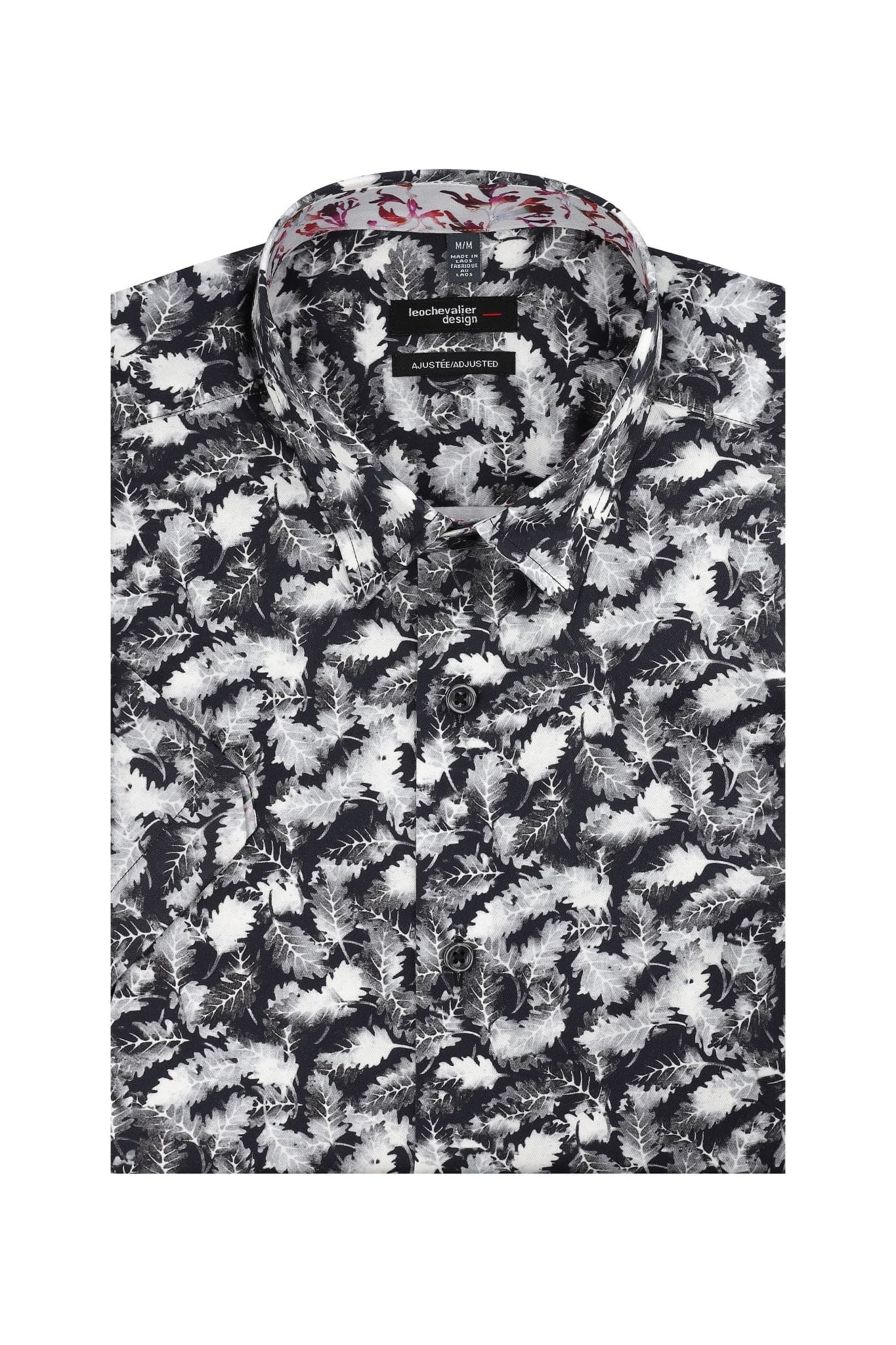 Leo Chevalier Design Oak Print Cotton Short Sleeve Shirt