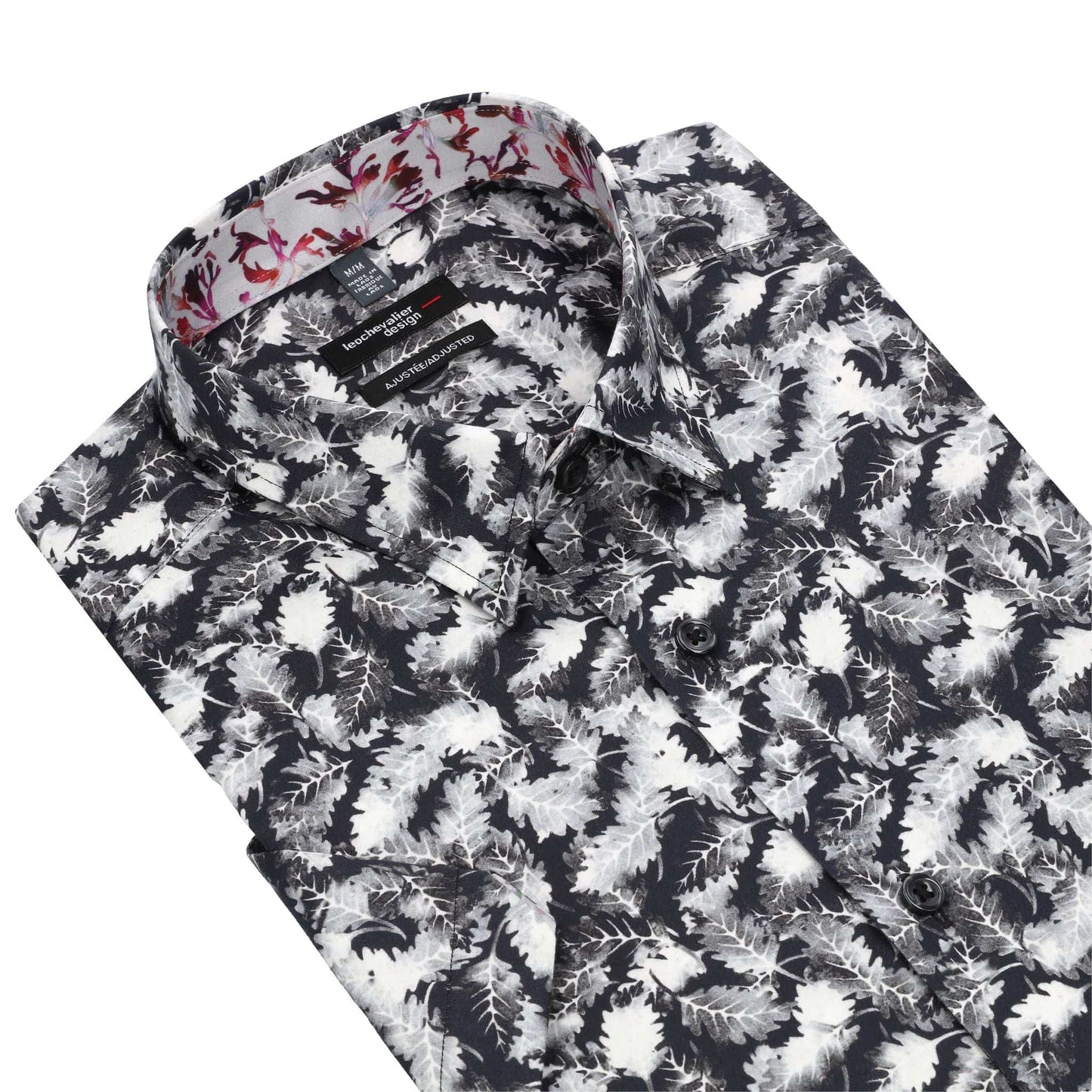 Leo Chevalier Design Oak Print Cotton Short Sleeve Shirt