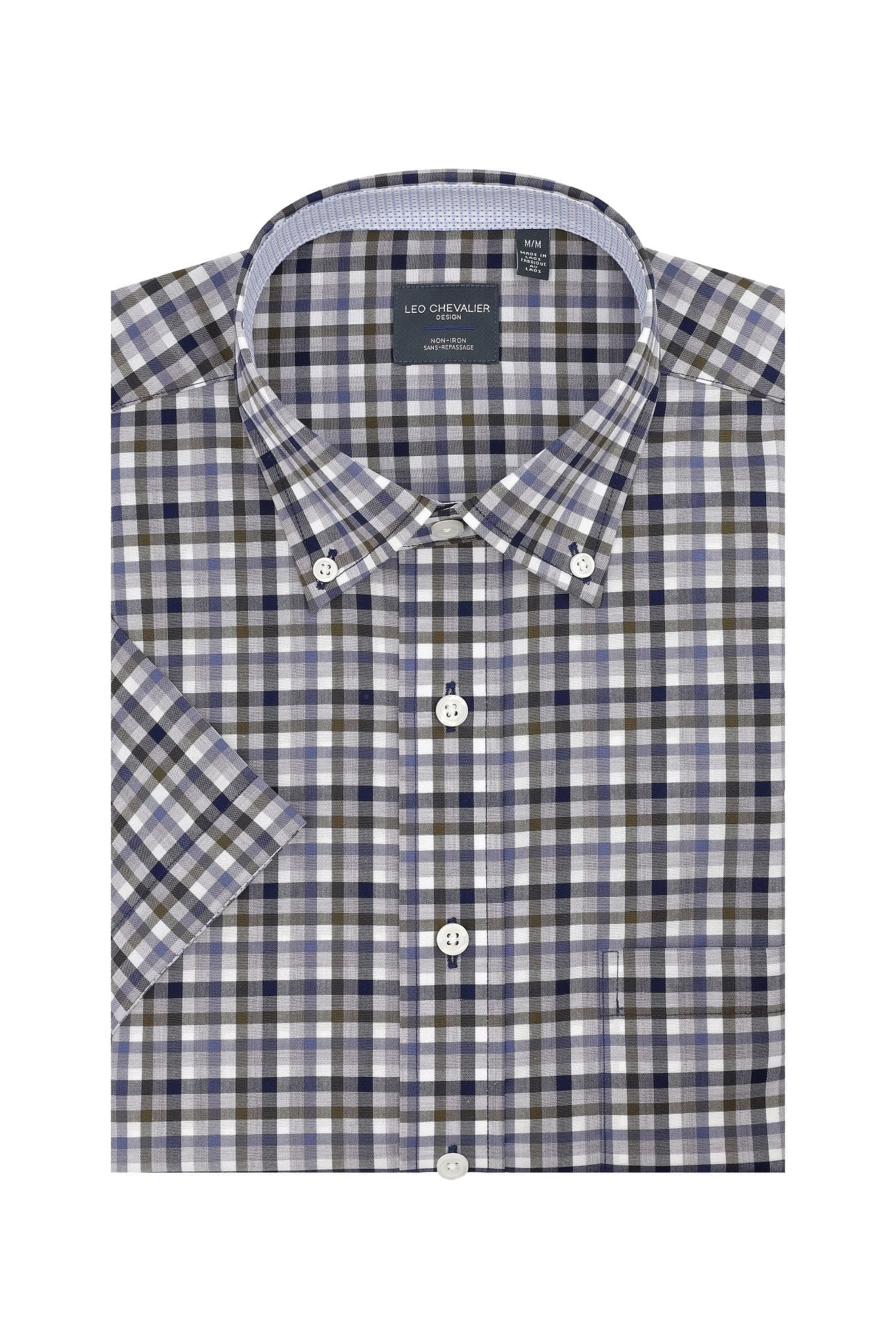 Leo Chevalier Design Spring Moss Check Short Sleeve Shirt