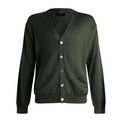 Viyella Stay Cozy and Stylish with Mens Button Cardigan Extra Fine Merino Wool - Available in 10 Eye-Catching Colors