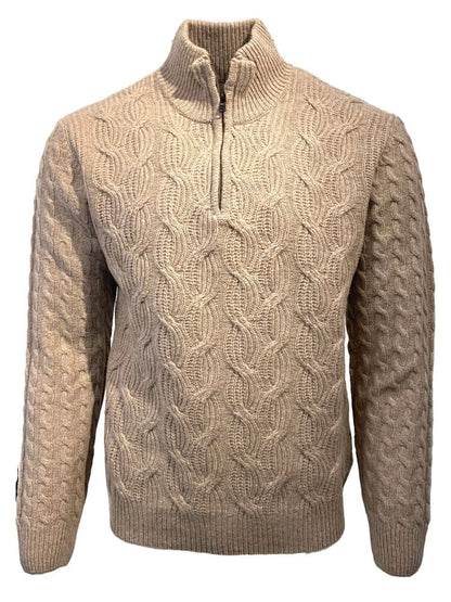 Viyella Stay Cozy in Style: With Our 80% Wool 20% Nylon Quarter Zip Sweaters