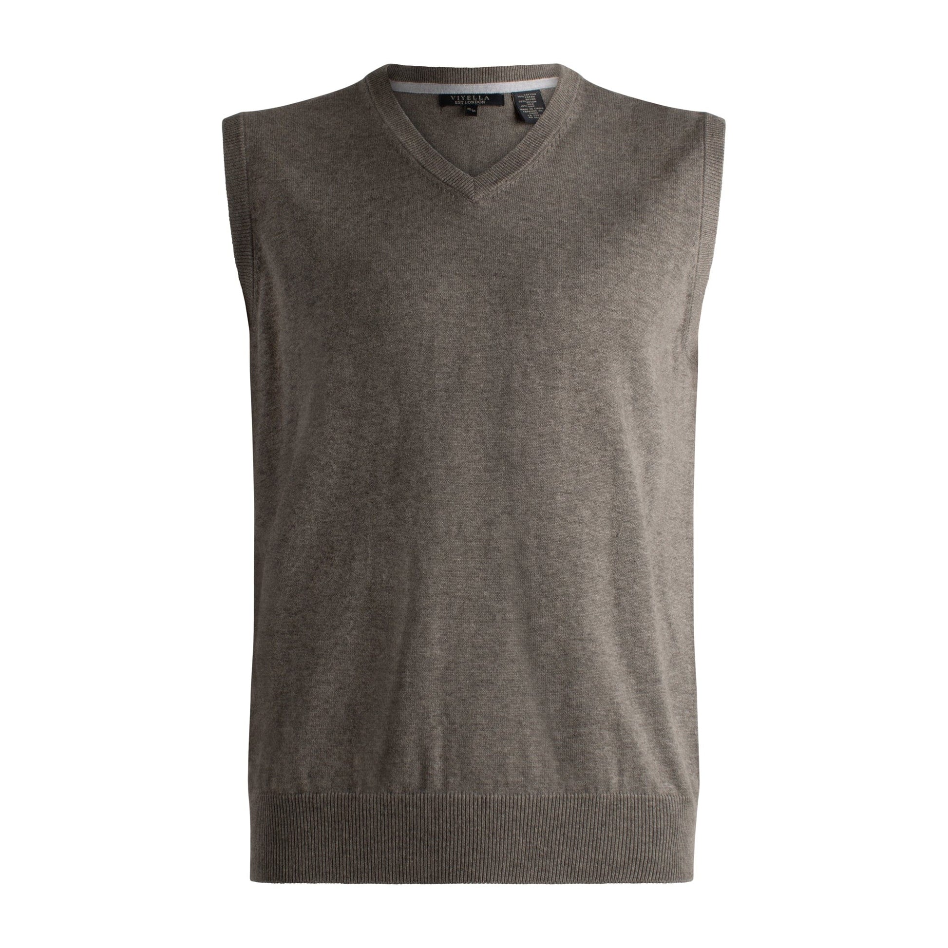 Viyella Stay Fashionable with our Cotton Blend V-Neck Pull Over Sweater Vest - Available in 8 Stunning Colors