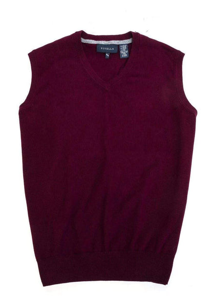 Viyella Stay Fashionable with our Cotton Blend V-Neck Pull Over Sweater Vest - Available in 8 Stunning Colors