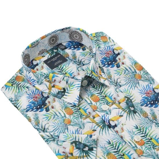 Leo Chevalier Design Toucan Multi-Color Men's Button Down Shirt