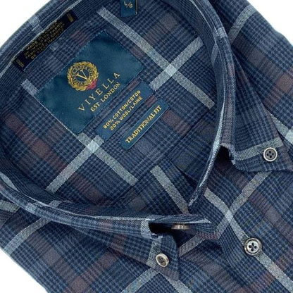 Timeless Viyella Charcoal Plaid Shirts: Crafted in CanadaThe Abbey Collections