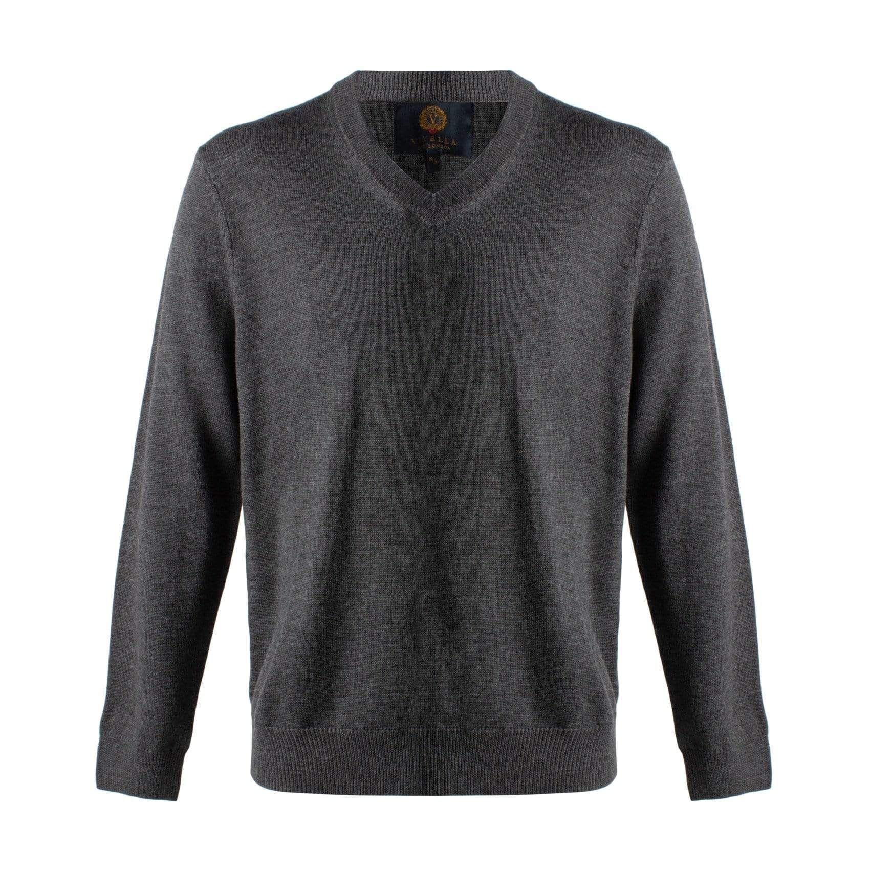 Viyella Upgrade Your Style with Mens V-Neck Extra Fine Merino Sweaters - Available in 10 Trendy Colors