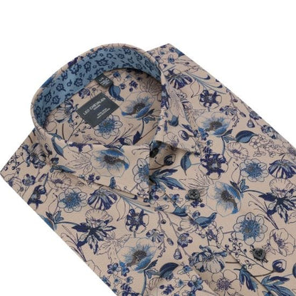 Leo Chevalier Earth Floral Print Shirts | Hidden Button-Down CollarThe Abbey Collections