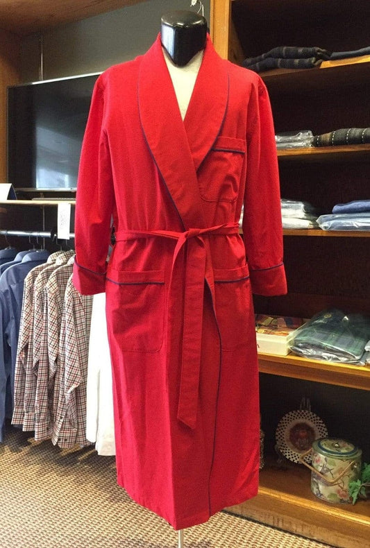 Wool and Cotton Flannel Robe: Men's Viyella Royal Stewart Robe