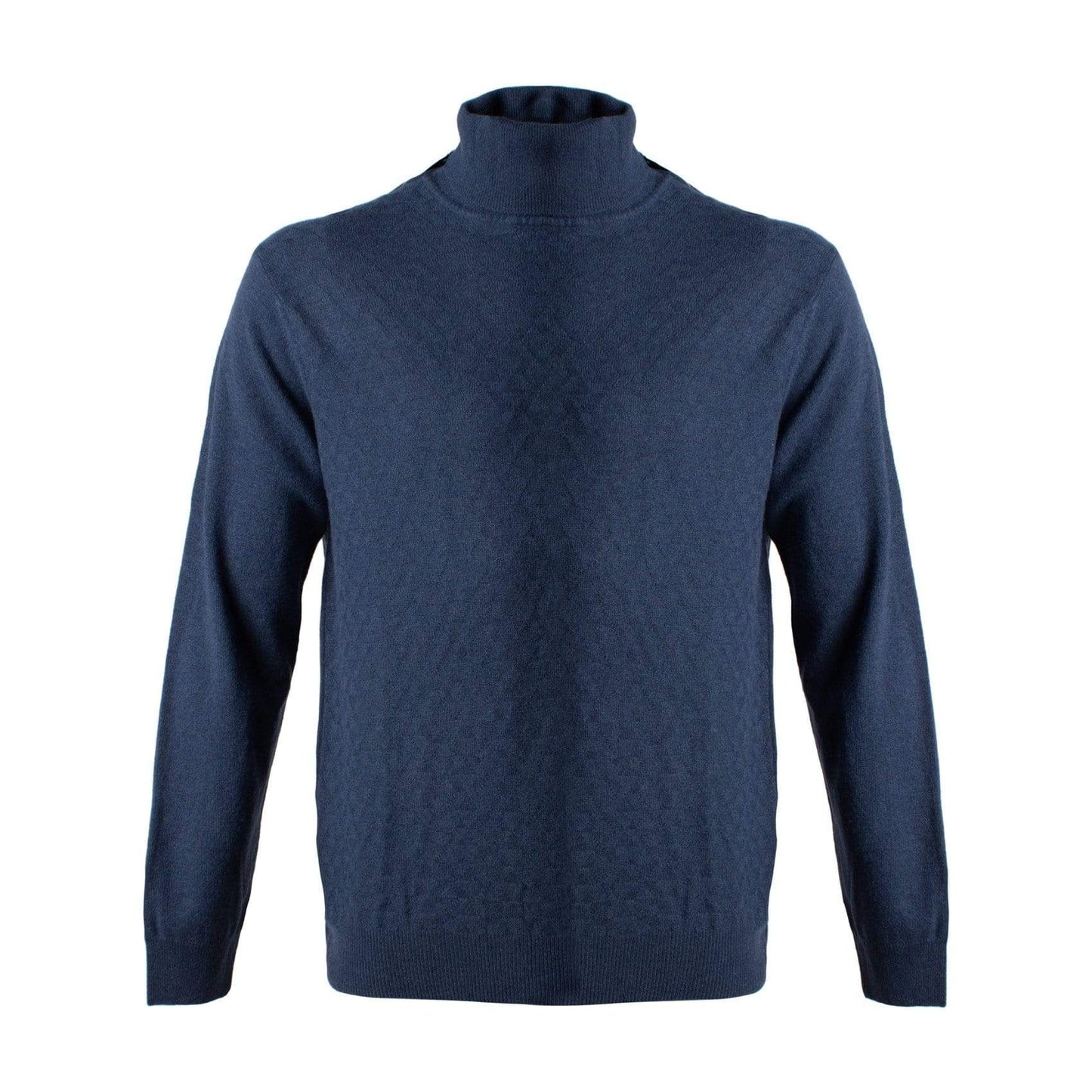  Sustainable Blue Turtle Neck Sweater at The Abbey CollectionThe Abbey Collections