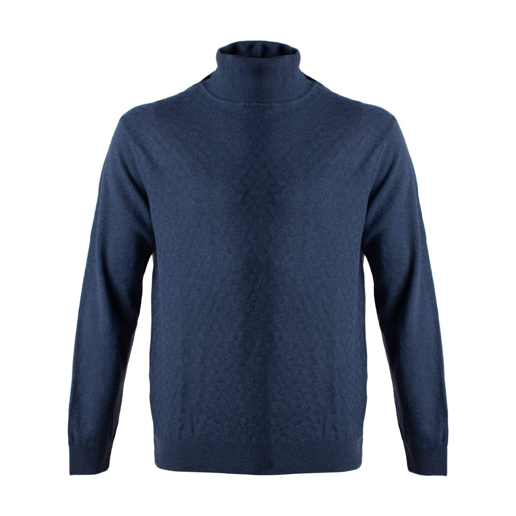  Sustainable Blue Turtle Neck Sweater at The Abbey CollectionThe Abbey Collections